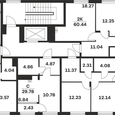 Квартира 62,9 м², 2-комнатная - изображение 3
