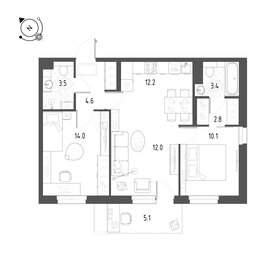 72,1 м², 4-комнатная квартира 8 600 000 ₽ - изображение 109