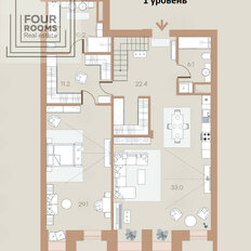 Квартира 146,8 м², 3-комнатная - изображение 4