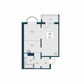 54,3 м², 2-комнатная квартира 6 100 000 ₽ - изображение 73