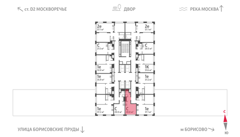 20 м², квартира-студия 11 367 240 ₽ - изображение 26