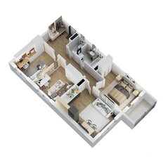 Квартира 65,4 м², 4-комнатная - изображение 3