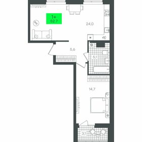 52,8 м², 1-комнатная квартира 7 000 000 ₽ - изображение 77