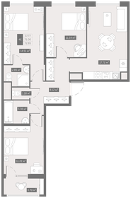83 м², 3-комнатная квартира 10 500 000 ₽ - изображение 99