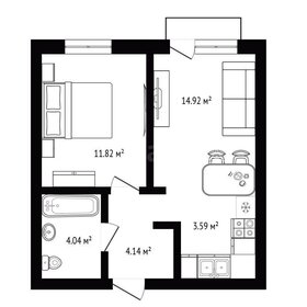 Квартира 38,9 м², 1-комнатная - изображение 1
