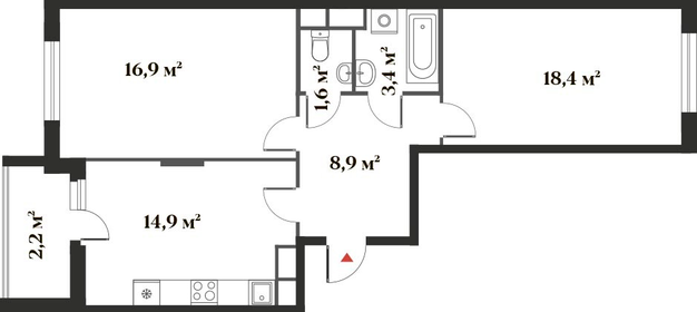 71 м², 2-комнатная квартира 11 500 000 ₽ - изображение 86