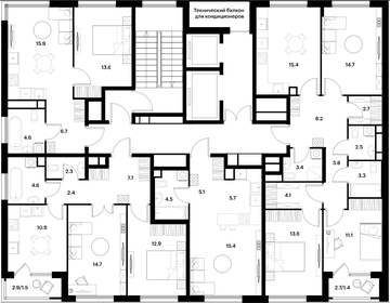 24,6 м², квартира-студия 13 500 000 ₽ - изображение 40