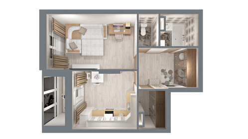 44,3 м², 1-комнатная квартира 4 119 900 ₽ - изображение 16