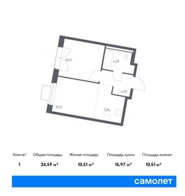 32,5 м², 1-комнатная квартира 8 412 597 ₽ - изображение 19