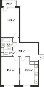 74 м², 2-комнатная квартира 13 500 000 ₽ - изображение 74