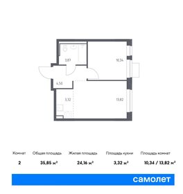 Квартира 35,9 м², 1-комнатная - изображение 1