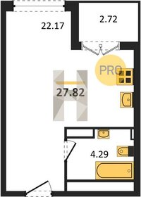 Квартира 27,8 м², студия - изображение 1