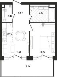 53,6 м², 2-комнатная квартира 31 300 000 ₽ - изображение 88