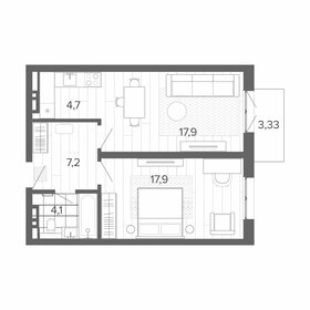 52,6 м², 2-комнатная квартира 8 578 000 ₽ - изображение 9