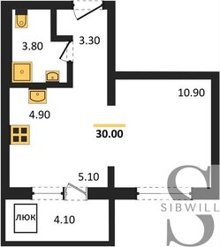 30,2 м², 1-комнатная квартира 3 390 000 ₽ - изображение 80