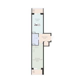 43,3 м², 2-комнатная квартира 3 300 000 ₽ - изображение 1