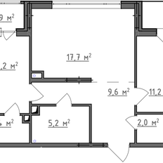 Квартира 67,6 м², 2-комнатная - изображение 3