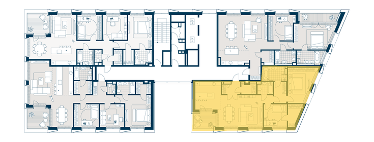 140,2 м², 4-комнатная квартира 99 261 600 ₽ - изображение 36