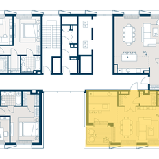 Квартира 113,2 м², 3-комнатная - изображение 2