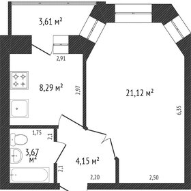 42 м², 1-комнатная квартира 5 100 000 ₽ - изображение 36