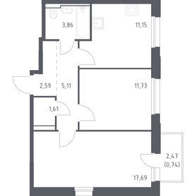 51 м², 2-комнатная квартира 11 900 000 ₽ - изображение 56