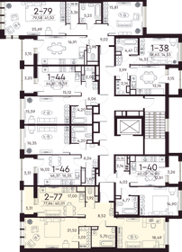 76,7 м², 2-комнатная квартира 32 000 000 ₽ - изображение 89