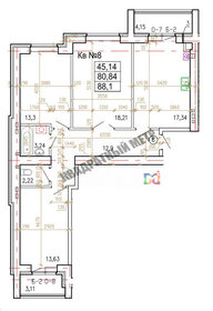 98 м², 3-комнатная квартира 8 300 000 ₽ - изображение 48