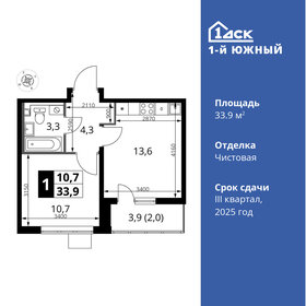 32 м², 1-комнатная квартира 5 800 000 ₽ - изображение 88