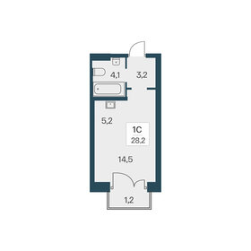 Квартира 28,2 м², студия - изображение 1