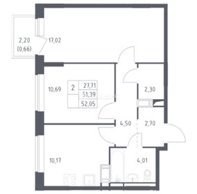 Квартира 52,1 м², 2-комнатная - изображение 4