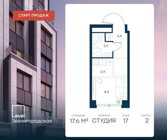 Квартира 17,6 м², студия - изображение 1