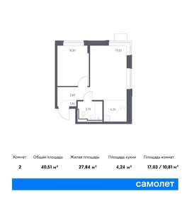 Квартира 40,5 м², 1-комнатная - изображение 1