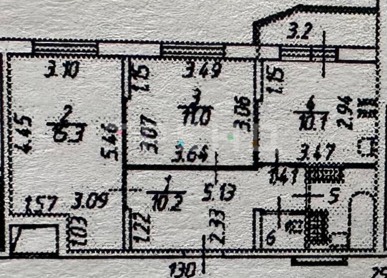 55,6 м², 2-комнатная квартира 13 500 000 ₽ - изображение 18