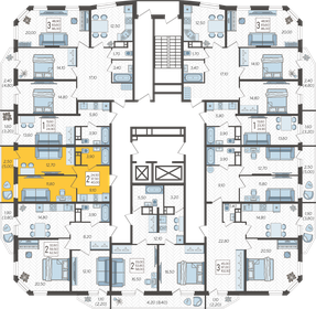 55,8 м², 2-комнатная квартира 4 600 000 ₽ - изображение 143