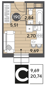 26,2 м², квартира-студия 5 017 488 ₽ - изображение 24