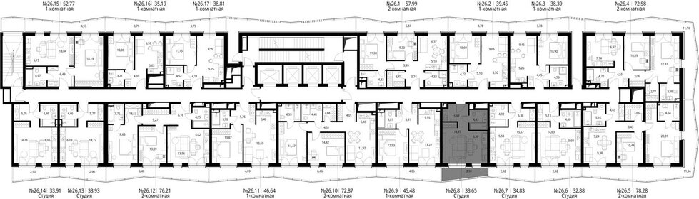 Квартира 33,7 м², студия - изображение 2