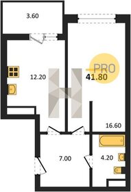 Квартира 41,8 м², 1-комнатная - изображение 1