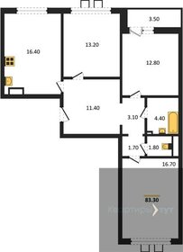 266,7 м², 6-комнатная квартира 51 000 000 ₽ - изображение 108