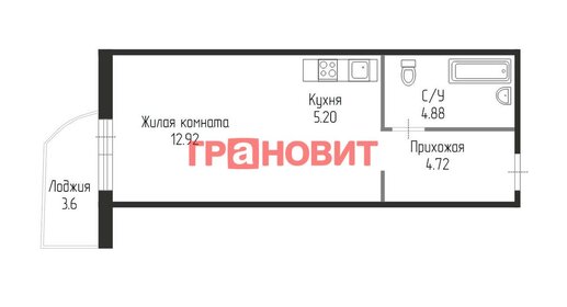 Квартира 29 м², студия - изображение 1