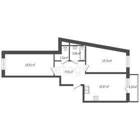 Квартира 60 м², 2-комнатная - изображение 3