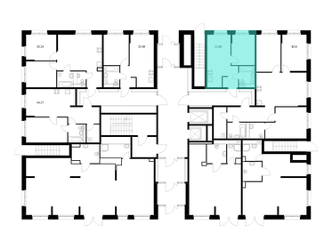 Квартира 31,7 м², 1-комнатная - изображение 2