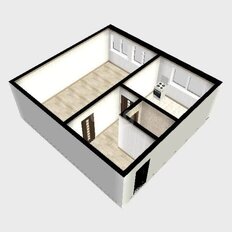 Квартира 30,6 м², 1-комнатная - изображение 1
