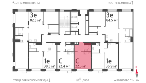 22,6 м², квартира-студия 10 082 402 ₽ - изображение 31