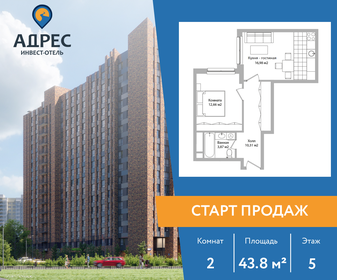 45,8 м², 2-комнатные апартаменты 7 740 383 ₽ - изображение 18