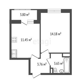 Квартира 33 м², 1-комнатная - изображение 2