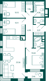 Квартира 79,3 м², 3-комнатная - изображение 1