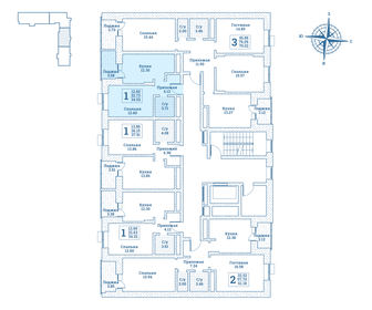 Квартира 34,5 м², 1-комнатная - изображение 2