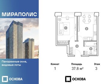 37,8 м², 1-комнатные апартаменты 10 962 000 ₽ - изображение 27