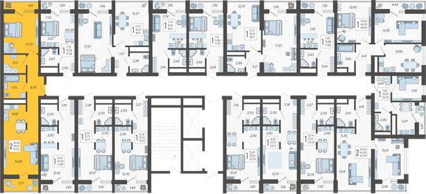 95 м², 2-комнатная квартира 23 000 000 ₽ - изображение 125