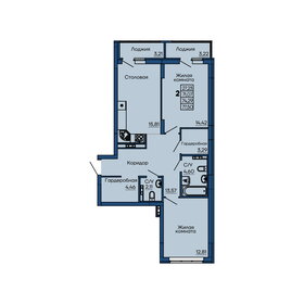 73,5 м², 2-комнатная квартира 16 534 000 ₽ - изображение 34